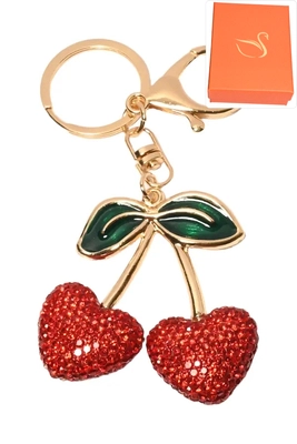 porte-cle coffret cadeaux cerise Or