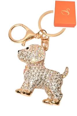 porte-cle coffret cadeaux chien Or