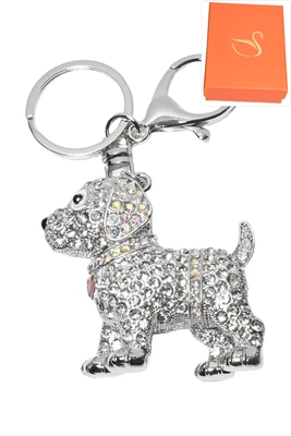 porte-cle coffret cadeaux chien Argent