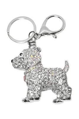 porte-cle chien Argent