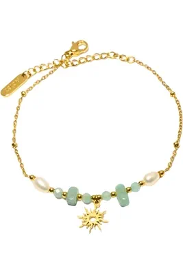 Bracelet étoile pierre Or