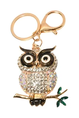 porte-cle hibou Or