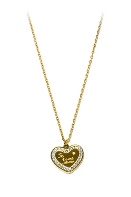 Collier je t'aime Maman Or
