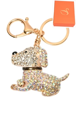 porte-cle coffret cadeaux chien Or