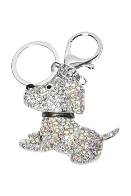 porte-cle chien Argent