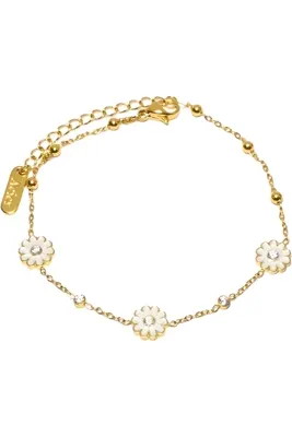Bracelet fleur Or