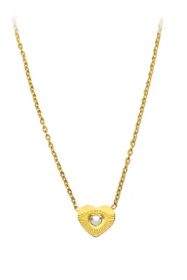 Coffret cadeaux orange parure bijoux coeur