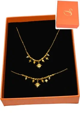 Collier étoile oeil de tigre