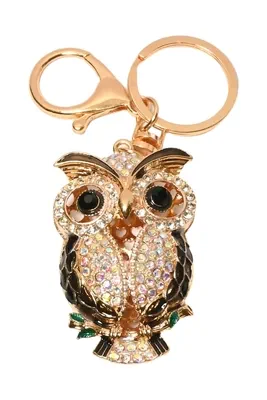 porte-cle hibou Or