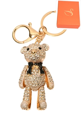 porte-cle coffret cadeaux ours Or