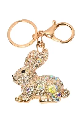 porte-cle lapin Or