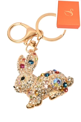 porte-cle coffret cadeaux lapin Or