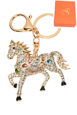 porte-cle coffret cadeaux cheval Or