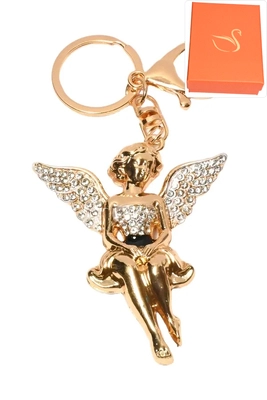 porte-cle coffret cadeaux fée ange Or