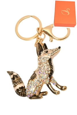 porte-cle coffret cadeaux renard Or