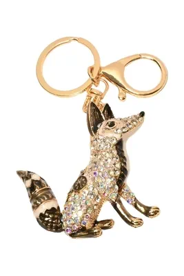 porte-cle renard Or