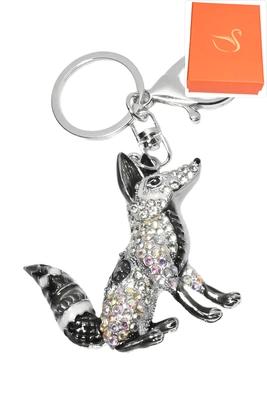 porte-cle coffret cadeaux renard Argent