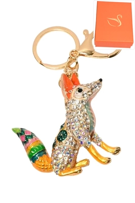 porte-cle coffret cadeaux renard Or