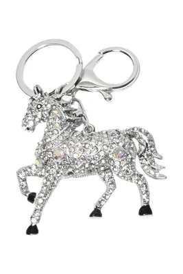 porte-cle cheval Argent
