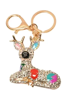 porte-cle cerf Or