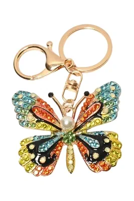 porte-cle papillon Or