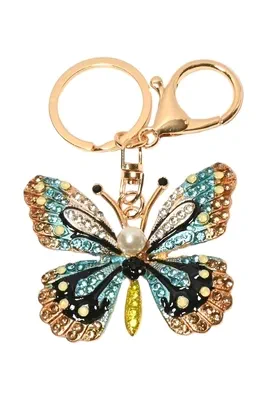 porte-cle papillon Or