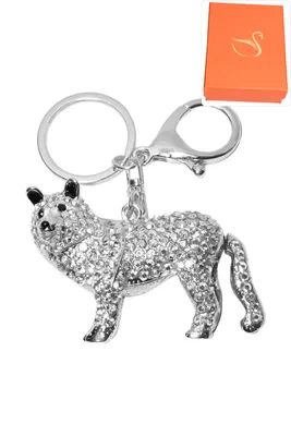 porte-cle coffret cadeaux chien loup Argent