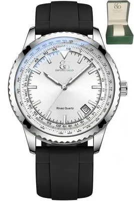 Montre en coffret à mouvement Quartz Argent