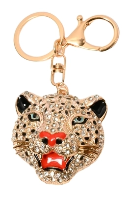 porte-cle tigre Or