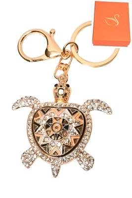 porte-cle coffret cadeaux bijoux de sac tortue Or