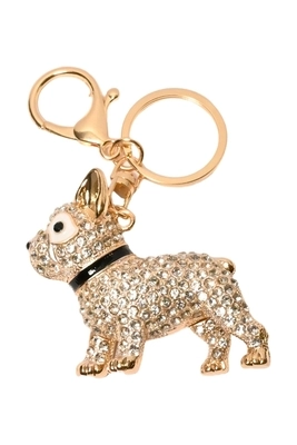 porte-cle chien Or