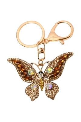 porte-cle papillon Or