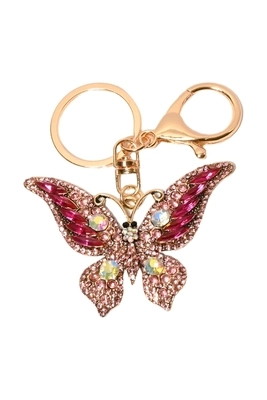 porte-cle papillon Or