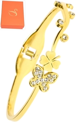 Coffret cadeaux papillon Or