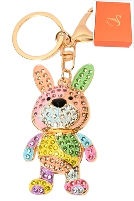 porte-cle coffret cadeaux bijoux de sac ours Or