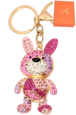 porte-cle coffret cadeaux bijoux de sac ours Or