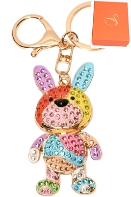 porte-cle coffret cadeaux bijoux de sac ours Or