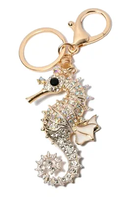 porte-cle hypocampe Or 61DBBD