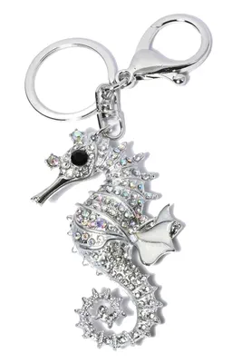 porte-cle hypocampe Argent 61DBBD