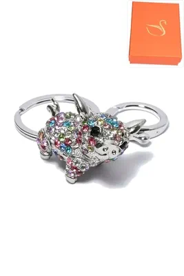 porte-cle coffret cadeaux cochon Argent 6BFC32