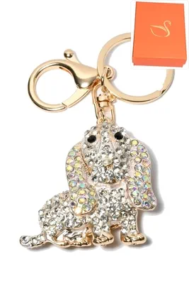 porte-cle Coffret cadeaux chien Or P70D3