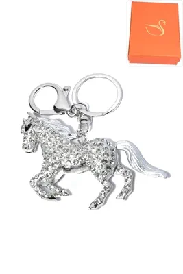 porte-cle coffret cadeaux cheval Argent P85593