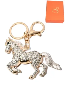 porte-cle coffret cadeaux cheval Or P85593
