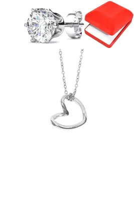Coffret parure bijoux coeur 70AE16