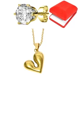 Coffret parure bijoux coeur Or 9314CE