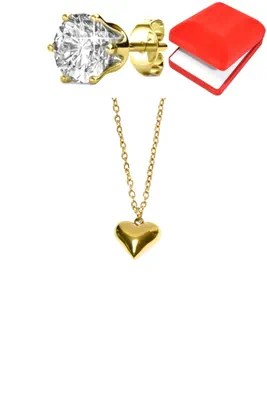 Coffret parure bijoux coeur Or EE3CA0