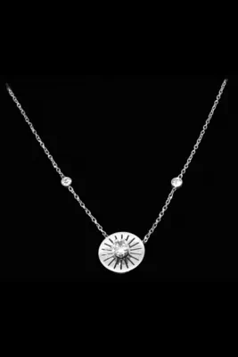 Collier soleil Argent