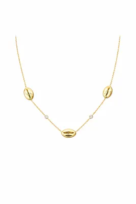 Collier graine de café Or