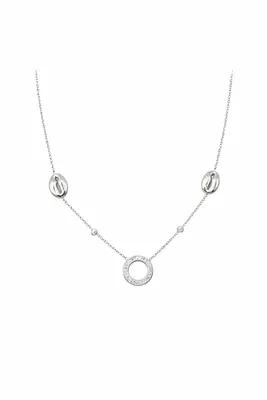 Collier graine de café Argent
