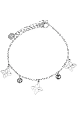 Bracelet fleur Argent